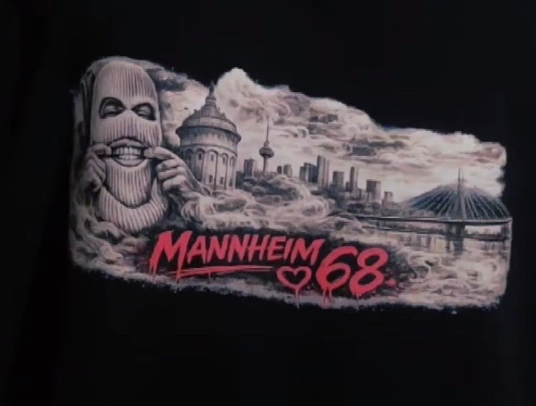 Mannheim 68 Graffiti Edition Rosa & Blau DTF Transfer