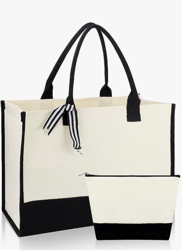 Premium Stofftasche & Kosmetiktasche mit Wunschmotiv