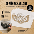 Sprühschablone personalisiert mit Wunschmotiv