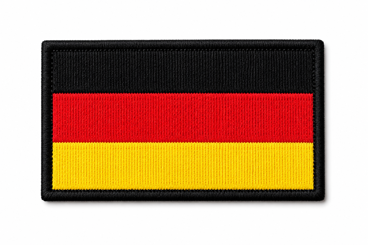 Deutschland Patch Schwarz Rot Gold 8 × 5 cm