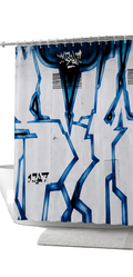Duschvorhang Graffiti Blue Edition