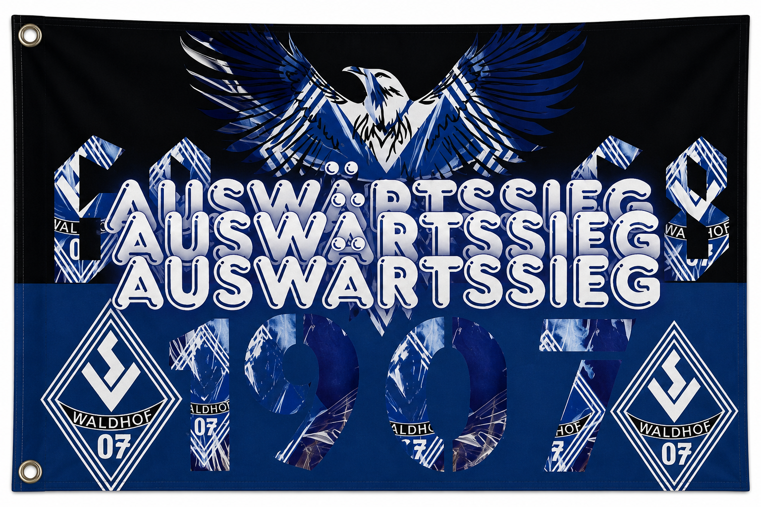 Auswärtssieg Fahne