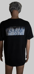 T-Shirt Schwarz Graffiti Blue Edition Graffiti Wall