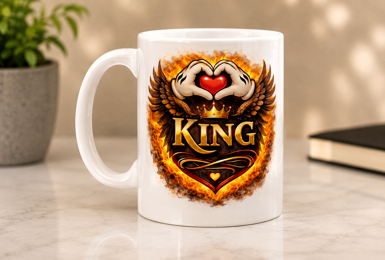 Tasse King & Queen Partner Motiv für Paare