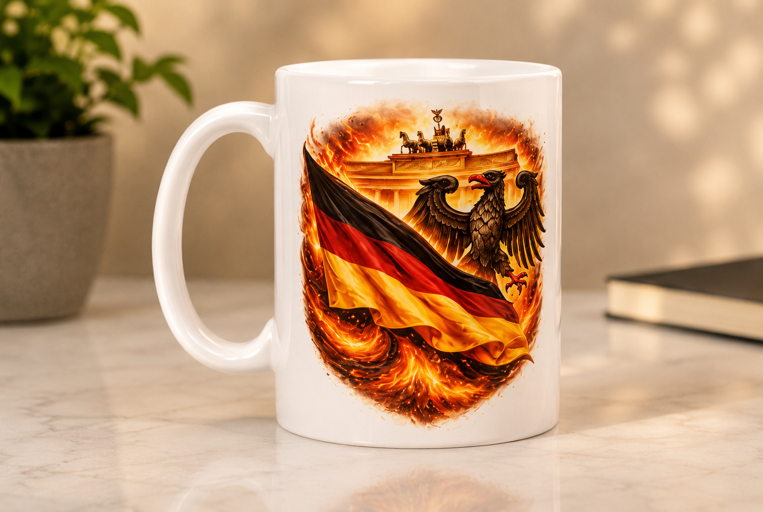 Tasse Deutschland Fußball Motiv