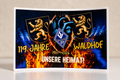 Wasserfeste Vinyl Aufkleber 100x150 mm Rechteckige Sticker für Outdoor & Branding 119 Jahre Mannheim