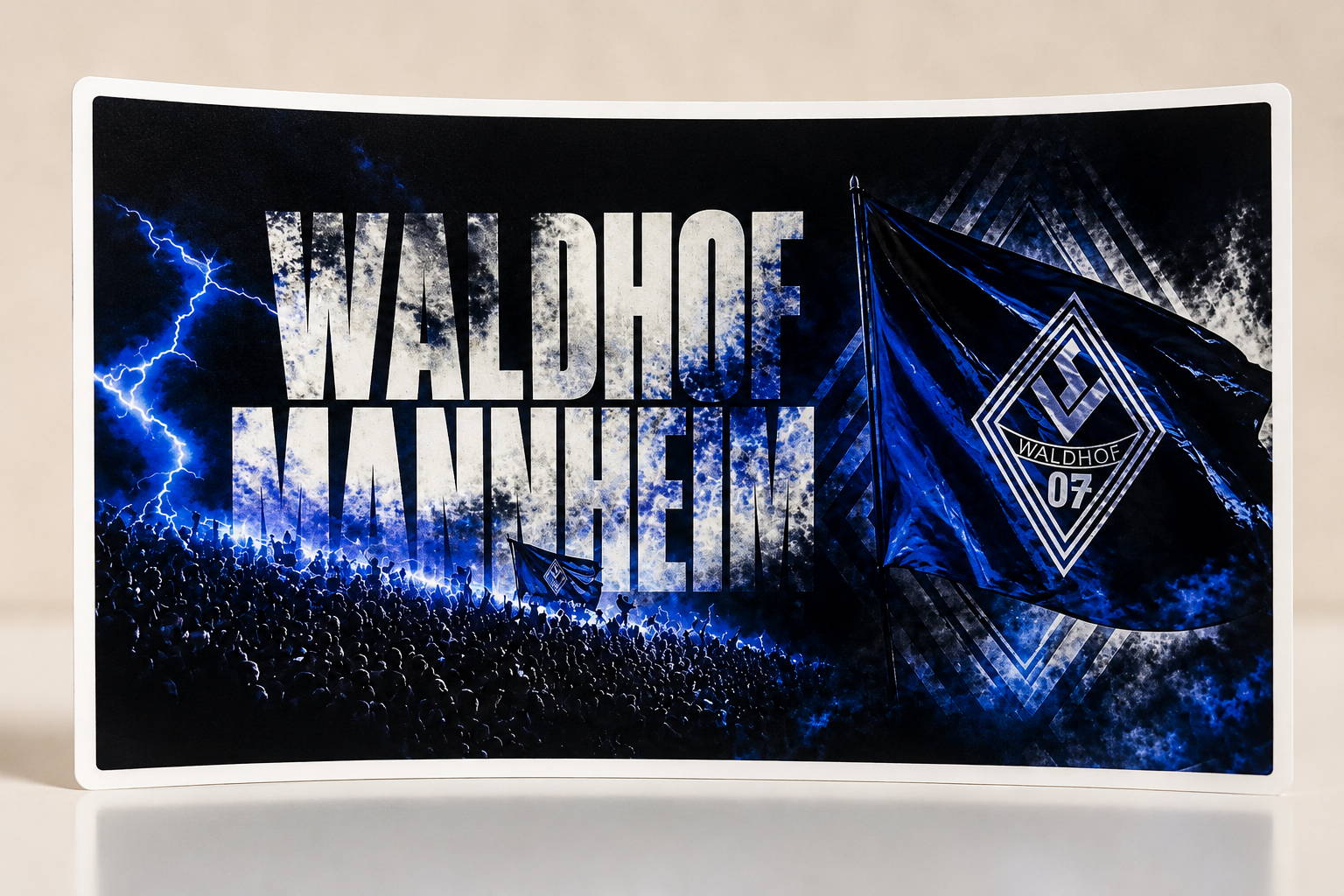 Wasserfeste Vinyl Aufkleber 100x150 mm Rechteckige Sticker für Outdoor & Branding Mannheim