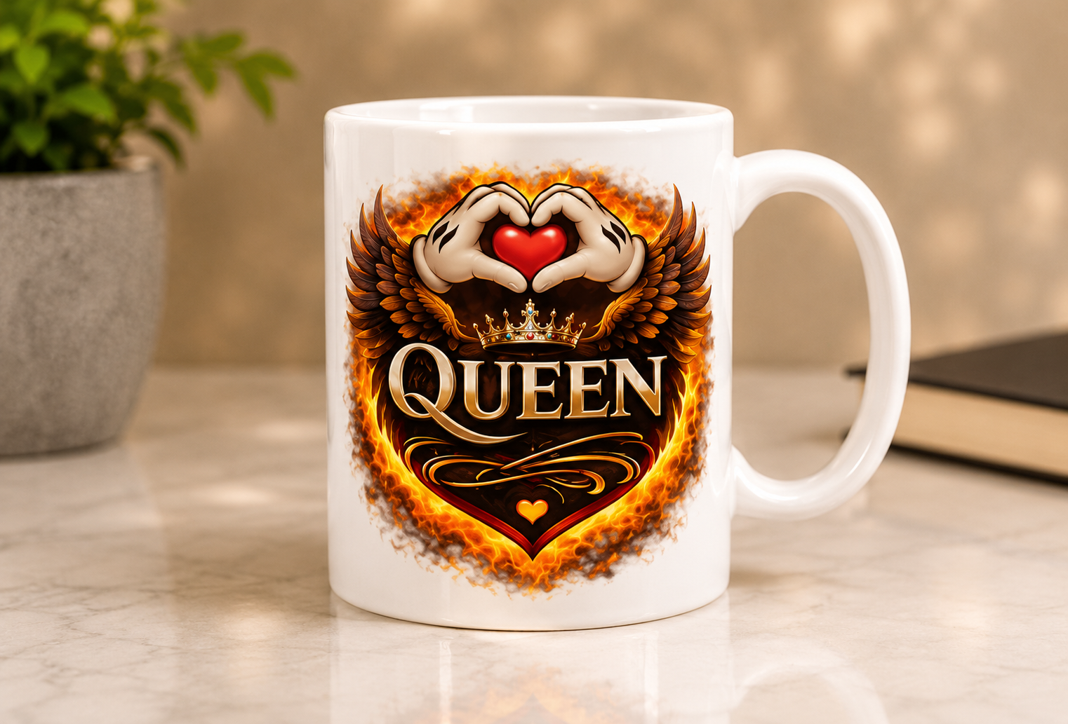 Tasse King & Queen Partner Motiv für Paare