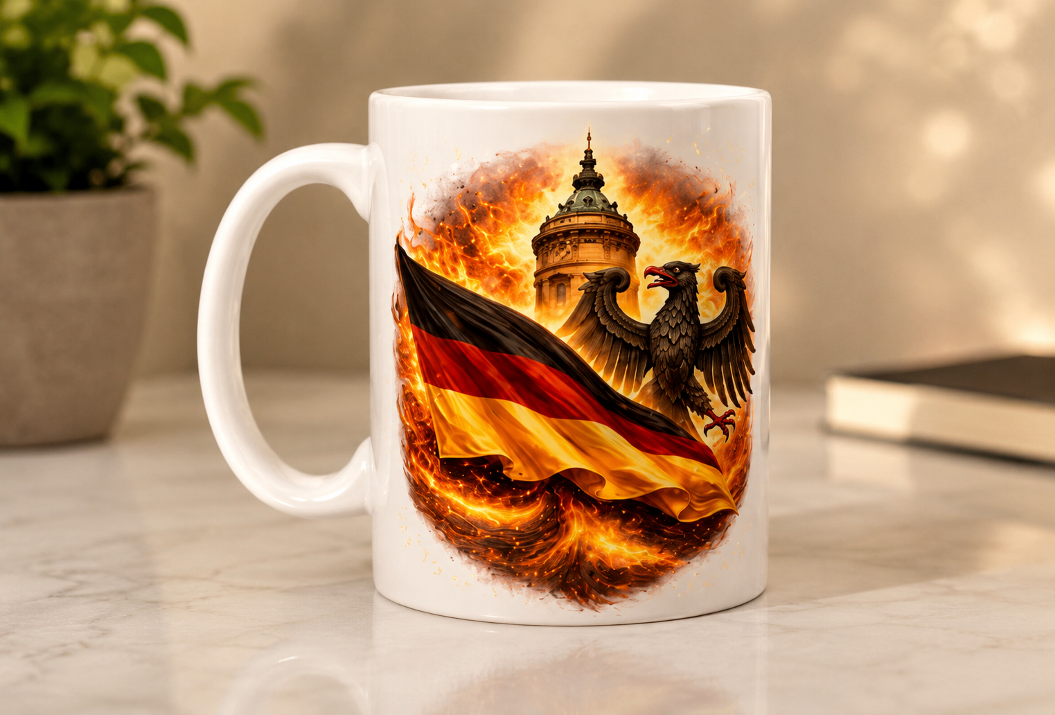 Tasse Deutschland Fußball Motiv