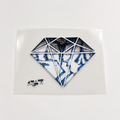 💎 Graffiti Blue Diamond Edition – Brustlogo DTF Transfer