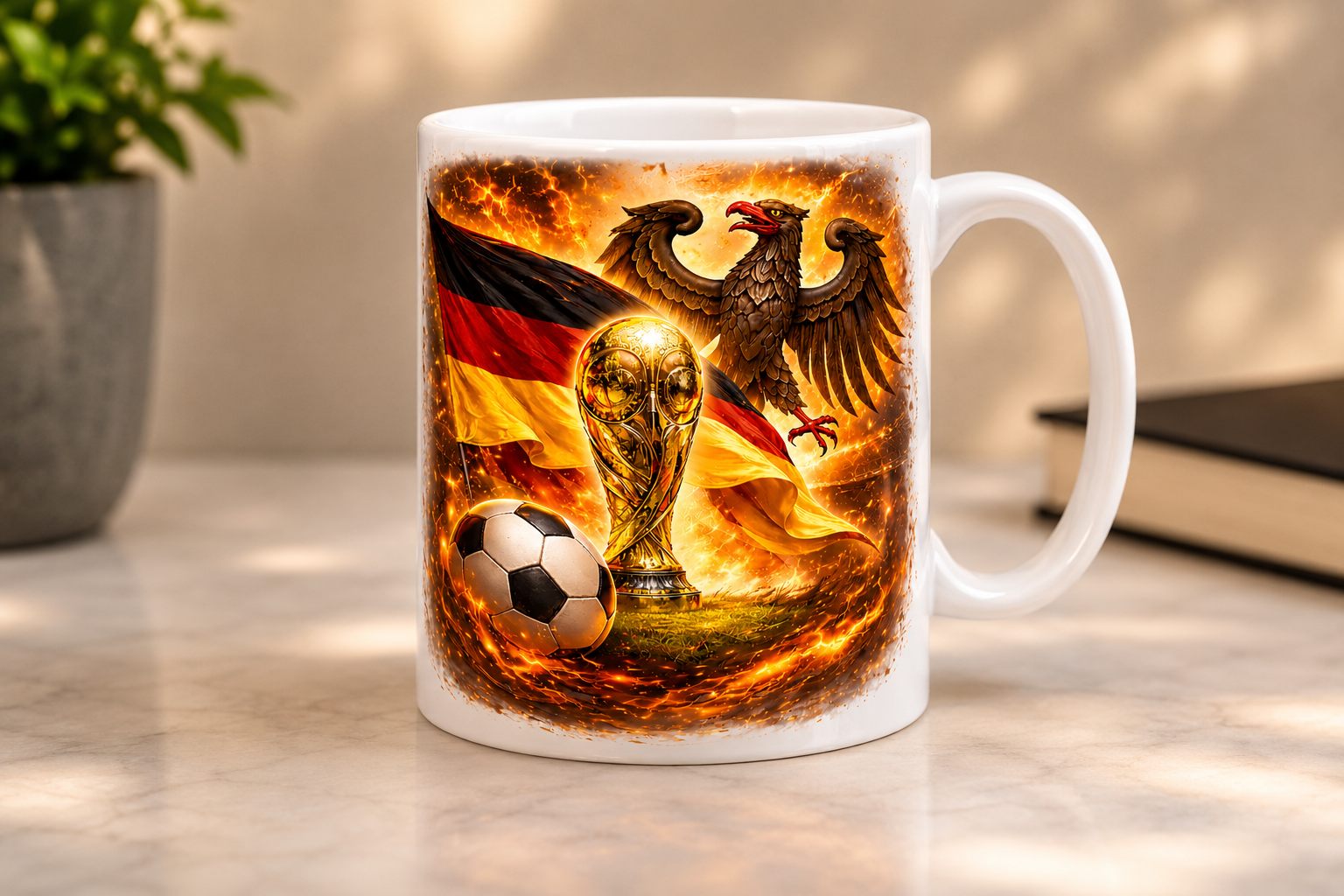 Tasse Deutschland Fußball Motiv