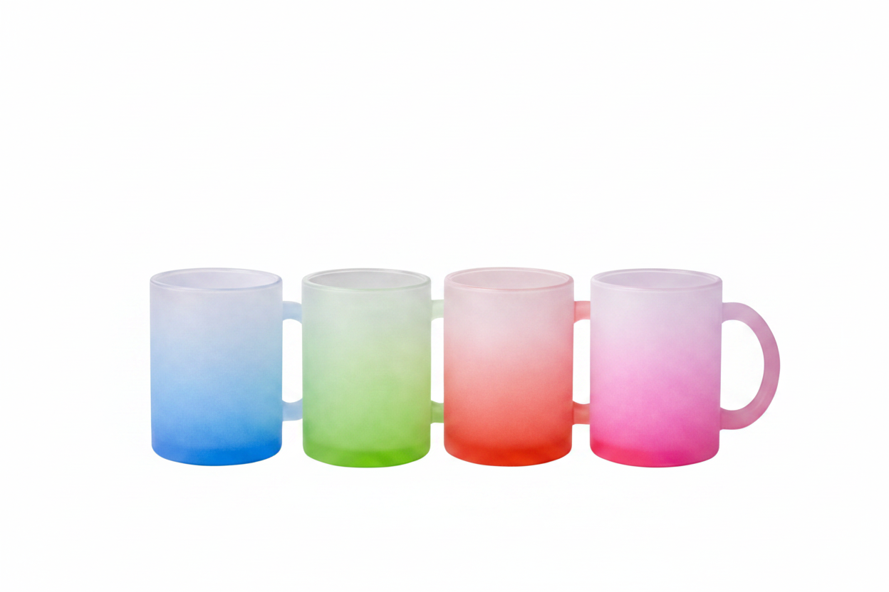 Personalisierte Glas -Kaffetasse mit Wunschmotiv